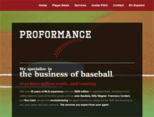 Tablet Screenshot of proformancebaseball.com